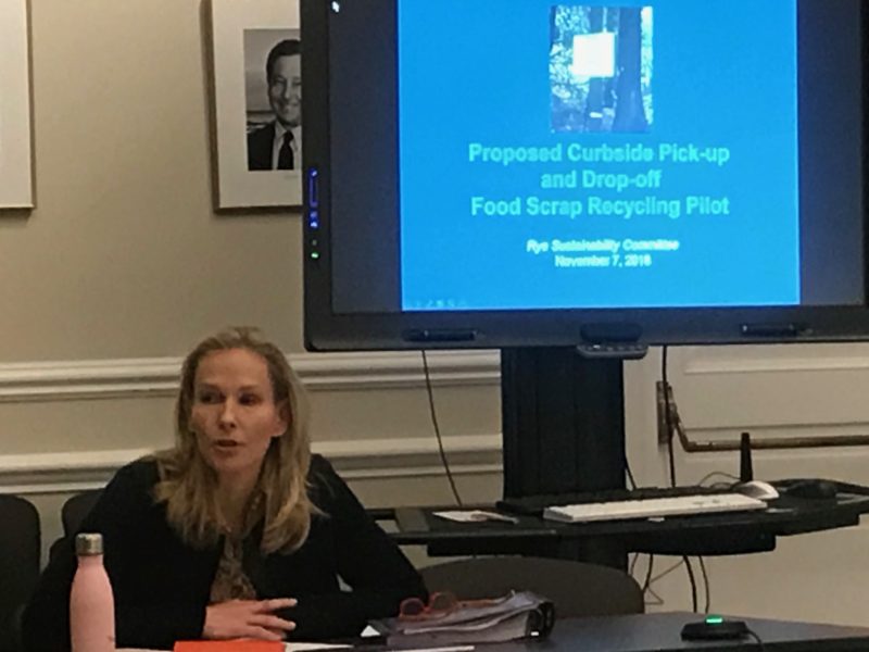 Making my case for a food scrap recycling program in Rye.
