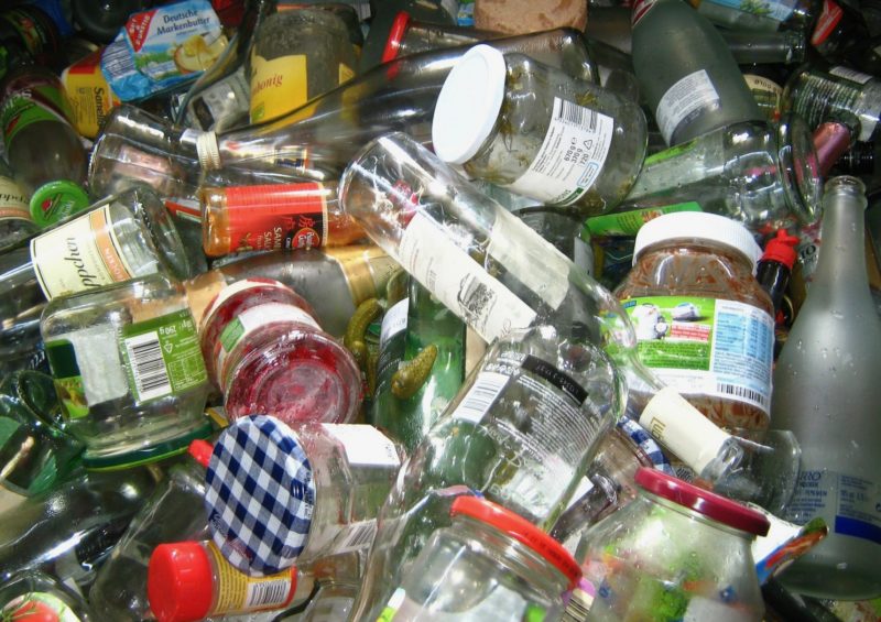 Dirty items can contaminate an entire bin of recyclables.