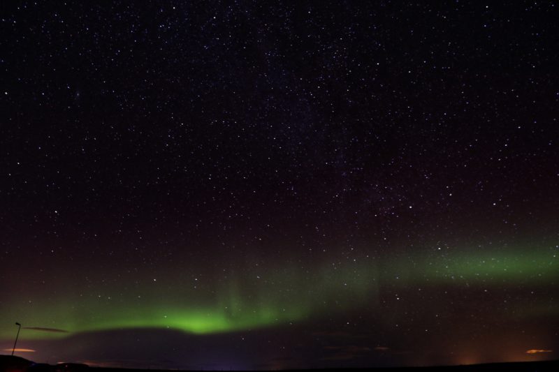 Yes, I did get to see the northern lights! (Photo courtesy of David Burroughs)