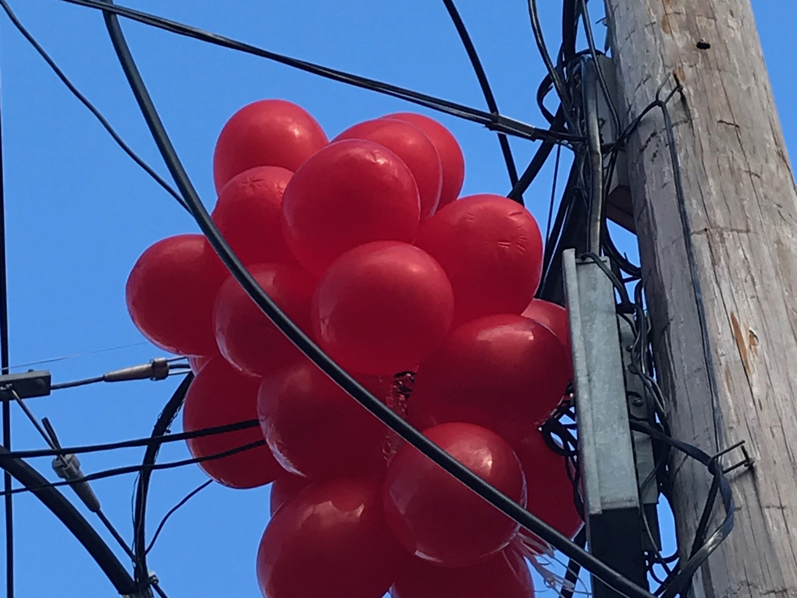Balloon pollution can also cause power outages.
