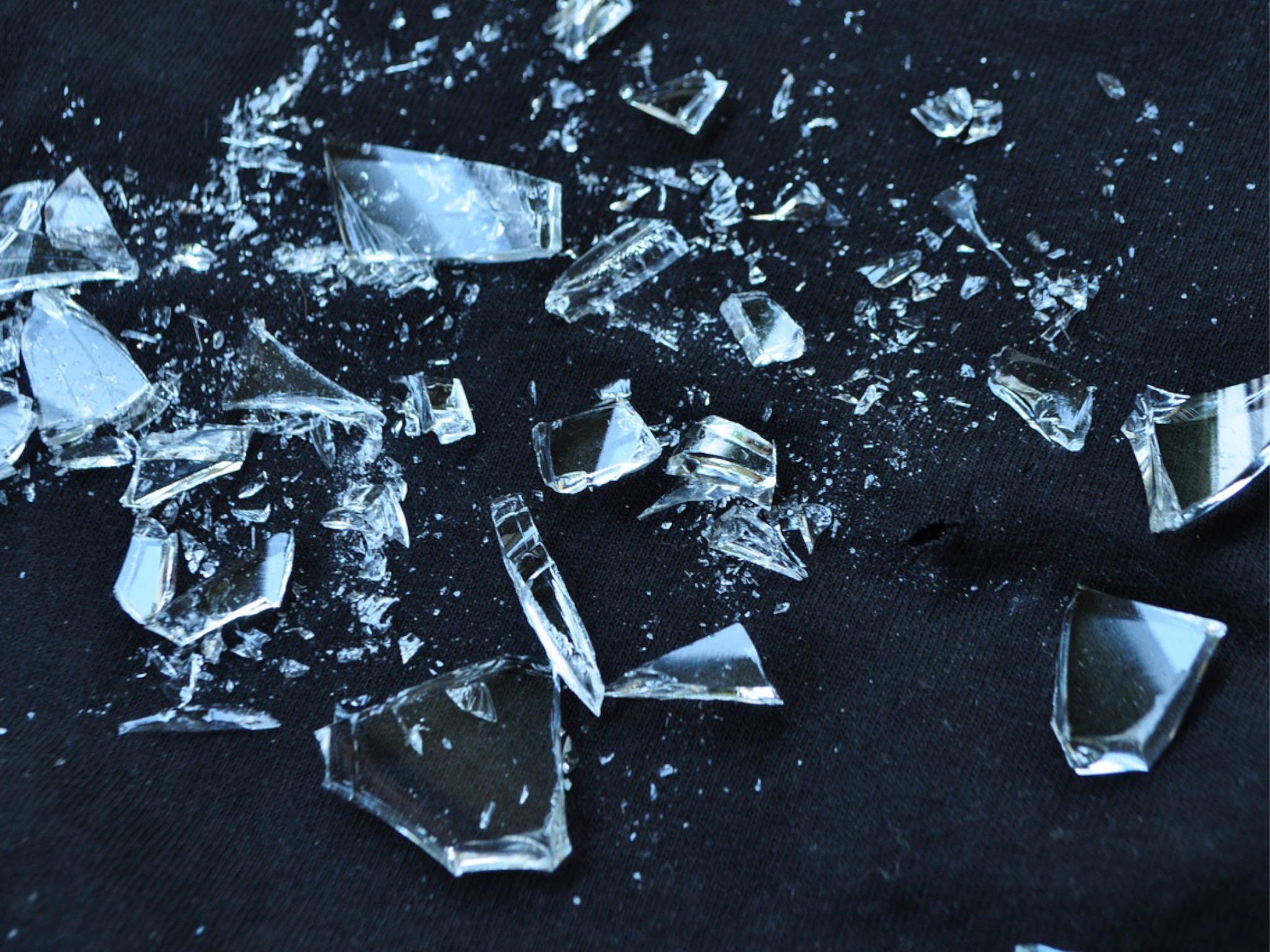Don't put broken glass in your curbside bin. Wrap securely and leave separately for garbage collection.